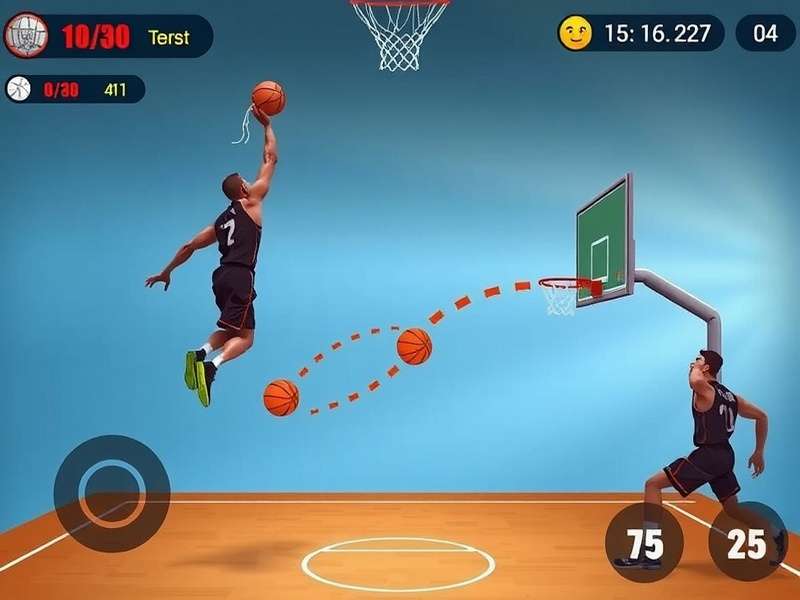 Jump Shot Fury India gameplay screenshot showing basketball action